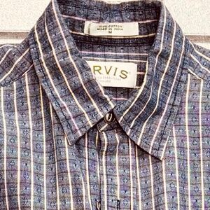 ORVIS MEN'S BUTTON DOWN SHORT SLEEVE SHIRT SIZE MEDIUM